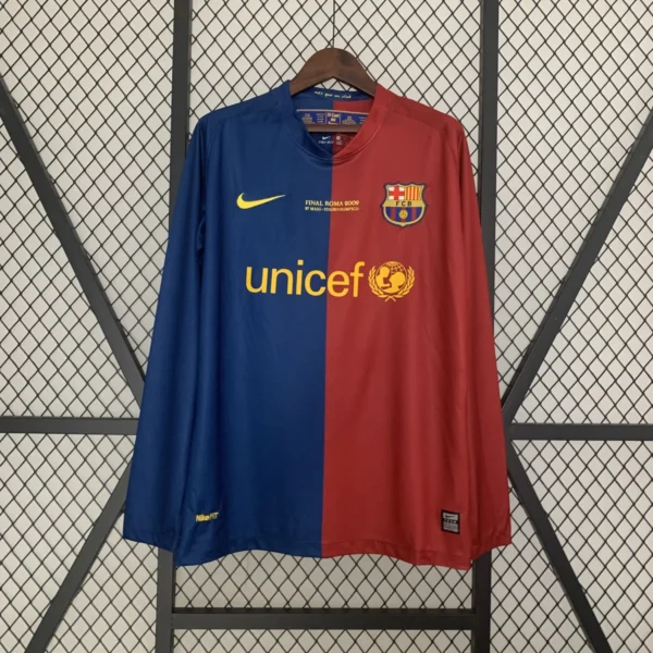 Barcelona 2008-09 Home Full Sleeve | Retro Jersey