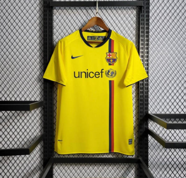 Barcelona 2008-09 Third Yellow | Retro Jersey