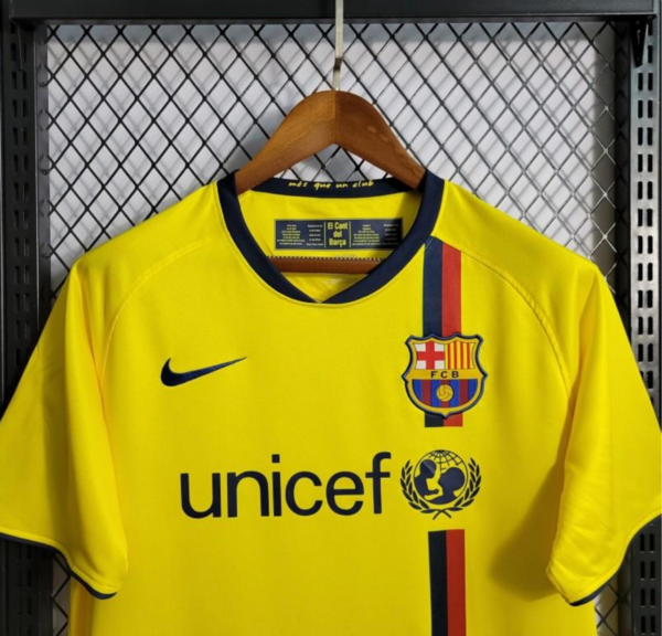 Barcelona 2008-09 Third Yellow | Retro Jersey