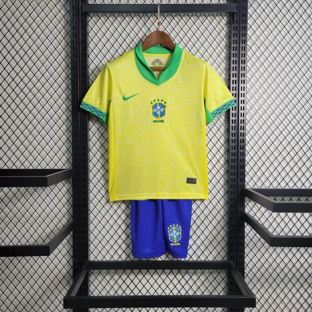 Brazil 24-25 Home | Kids Jersey