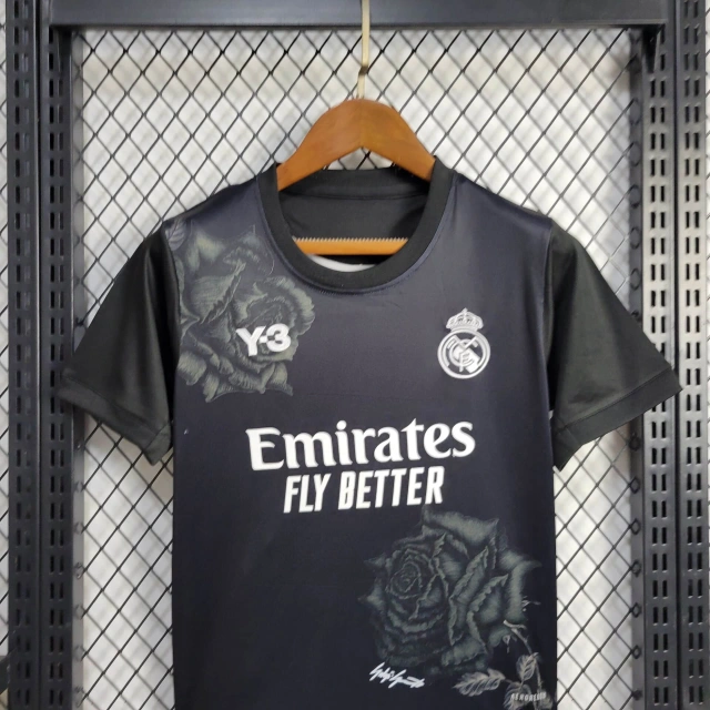 Real Madrid 23-24 Fourth Y-3 Black | Kids Jersey