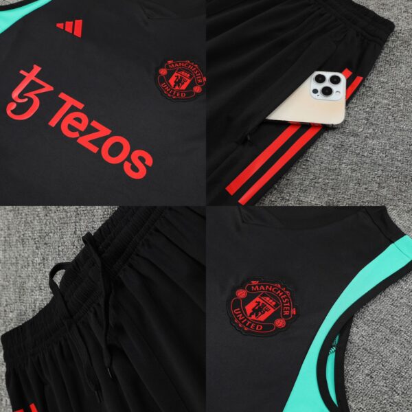 Manchester United 24-25 Black | Sleeveless Training Set