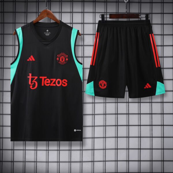 Manchester United 24-25 Black | Sleeveless Training Set