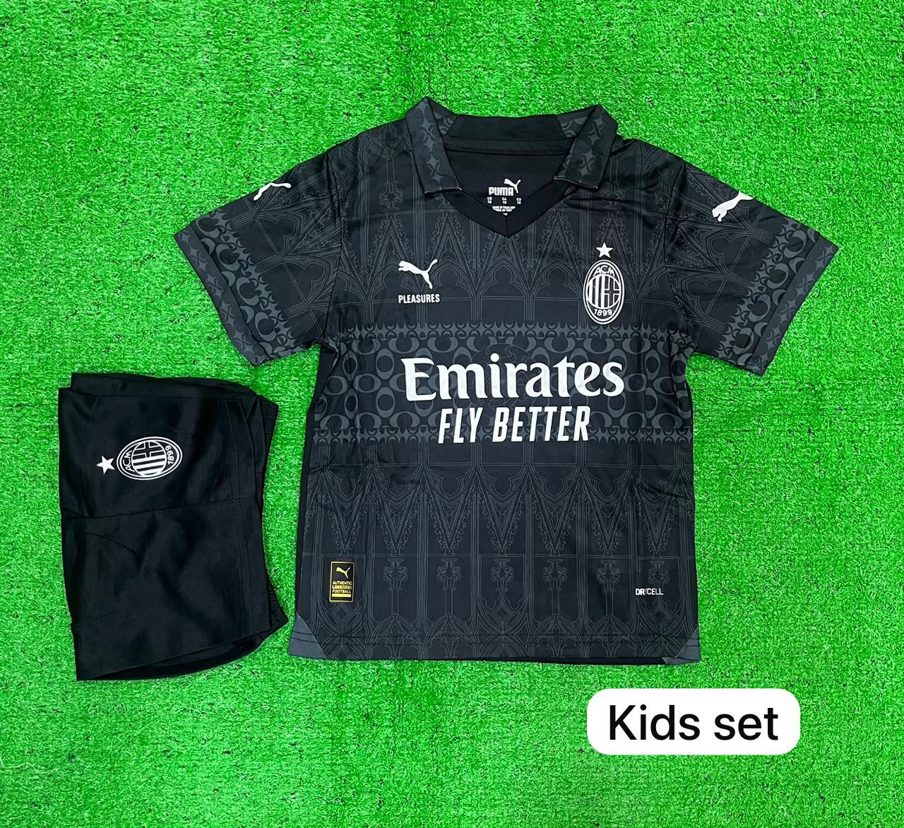 Ac Milan 23-24 Fourth Black | Kids Jersey